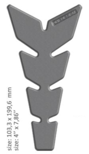 Resin/soft Touch Tank Pad Gray, 1, nordicamoto.ro