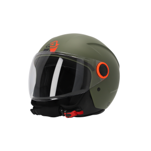 Casca Jet Acerbis Brezza Verde Militar