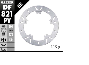 Brake Rotor Fixed Round Silver
