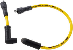 Spark Plug Wire Kit Stainless Steel Core 8.8mm Yellow Black, Yellow