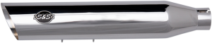 Slash Cut Ec Slip-on Mufflers Chrome, 2, nordicamoto.ro