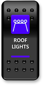 Rocker Switch Black, Blue, White