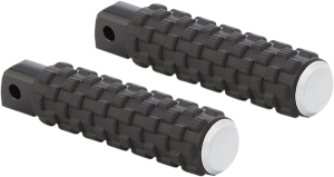 M-eight Fusion Footpegs Black, Silver