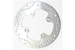 Round Hpsr Solid Brake Rotor Silver, Stainless Steel