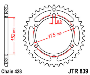 Rear Sprocket Black