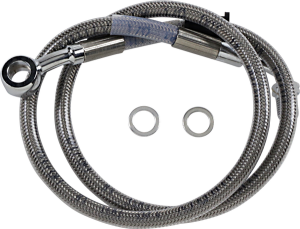 Extended Length Stainless Steel Brake Line Silver, Clear-coated Oversize [+51 mm (2'')], 1, nordicamoto.ro