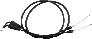 MOOSE RACING Black Vinyl Throttle Cable Black 
