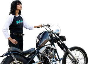 Tricou Dama Bitweel 1985 Raglan Black XL, 2, nordicamoto.ro