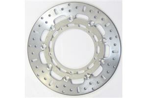 Brake Rotor Floating Round Silver, Stainless Steel