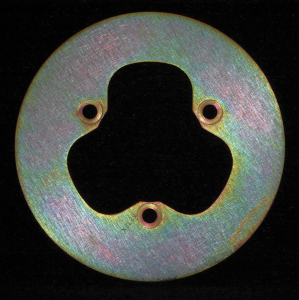 D-series Round Brake Rotor Gold, Zinc