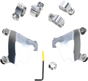 Cafe Fairing Trigger-lock Hardware Kit Polished, 1, nordicamoto.ro