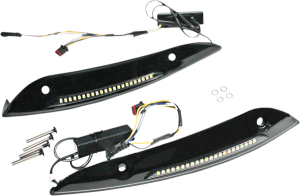 Genesis® 4 Dynamic Led Road Glide® Windshield Trim Black, 2, nordicamoto.ro