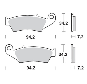 Placute frana fata Honda/Yamaha/Kawasaki/Beta Moto Master Pro Racing