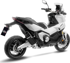 Tobă de eșapament LeoVince LV-14 R Black Edition Slip-On pentru Honda X-ADV 750 / Forza 750, 2, nordicamoto.ro