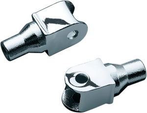 Tapered Foot Peg Adapters Chrome, 1, nordicamoto.ro
