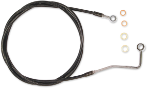 Xr Stainless Upper Brake Line Black, Chrome