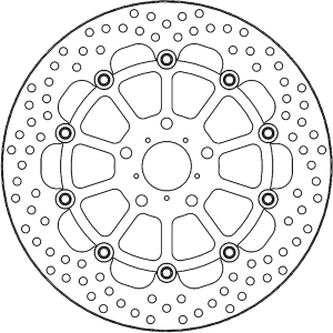 Halo Series Floating Rotor Black, Stainless Steel