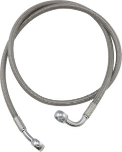 Extended Length Brake Line Silver Oversize [+152 mm (6'')], 1, nordicamoto.ro