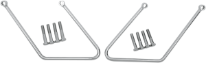 Chrome Saddlebag Support Brackets Silver