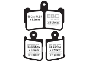 Fa-hh Series Sindered Brake Pads, 2, nordicamoto.ro
