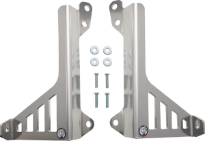 Radiator Braces Aluminum, Silver, Blue, nordicamoto.ro