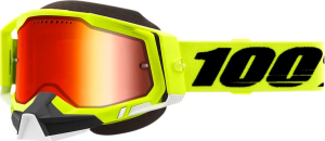 Ochelari Snow 100% Racecraft 2 Fluo Yellow Mirror Lens