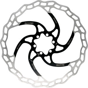 Wave® Fixed Bicycle Brake Rotor Black, Machined