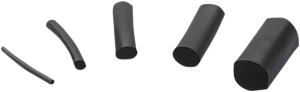 Black Shrink Tubing Black, 1, nordicamoto.ro