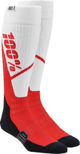 Sosete 100% Torque Comfort Moto  Red/White S/M, 2, nordicamoto.ro