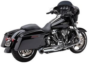 Turn Out 2-into-1 Exhaust System Chrome, 1, nordicamoto.ro