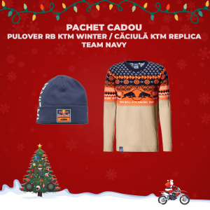 Pachet Cadou Pulover RB KTM Winter / Caciula KTM Replica Team Navy