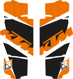 Dream Rad Louver Decals Black, Orange, 1, nordicamoto.ro