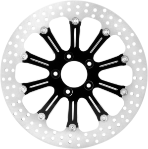 Two-piece Brake Rotor Black, Silver, Matte