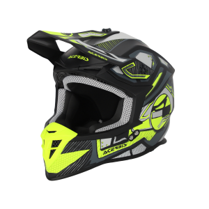 Casca Acerbis Linear 22-06 Negru/Galben Fluo