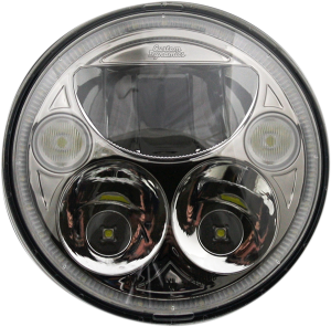 Trubeam® Led Headlamps Chrome, 2, nordicamoto.ro