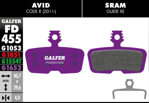 G1652 E-bike Brake Pads