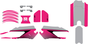 Stacyc Stability Cycle Graphics Kit Pink 