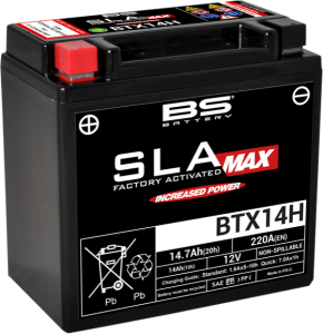 Sla Max Factory- Activated Agm Maintenance-free Battery [60873] Black