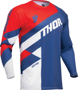 Tricou Copii Thor Sector Checker Blue/Red XS, 1, nordicamoto.ro