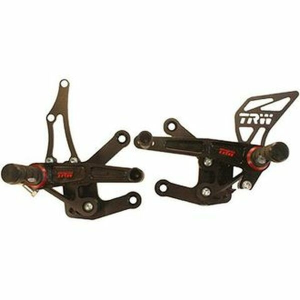 Rearset/footrest Black, Anodized