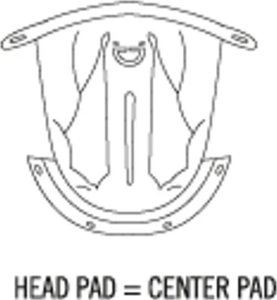 X-SPIRIT III CENTER PAD, nordicamoto.ro