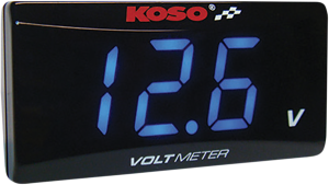 Super Slim Volt Meter Black