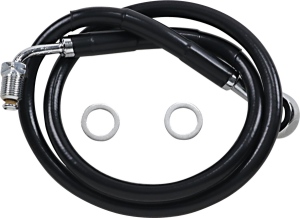 Extended Length Stainless Steel Brake Line Black, Vinyl Coated Oversize [+152 mm (6'')], 1, nordicamoto.ro