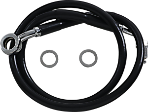 Extended Length Stainless Steel Brake Line Black, Vinyl Coated