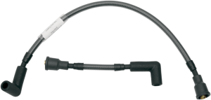Braided Spark Plug Wire Black, 1, nordicamoto.ro