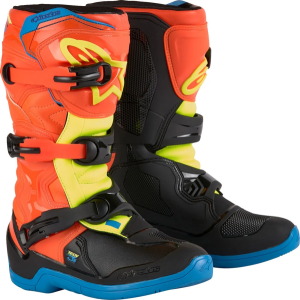 Cizme Copii Alpinestars Tech 3s Orange/Blue/Yellow