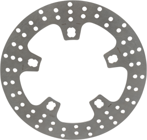 Brake Rotor Fixed Round Silver, Stainless Steel, 1, nordicamoto.ro