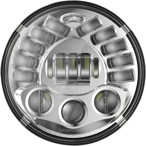 Pedestal Mount Led Adaptive 2 Headlight Chrome, 2, nordicamoto.ro