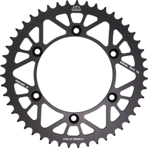 JT SPROCKETS Racelite Aluminum Rear Sprocket Black 