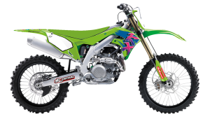 Graphic Kit Retro With Seat Cover Pink, Green, Blue, 3, nordicamoto.ro